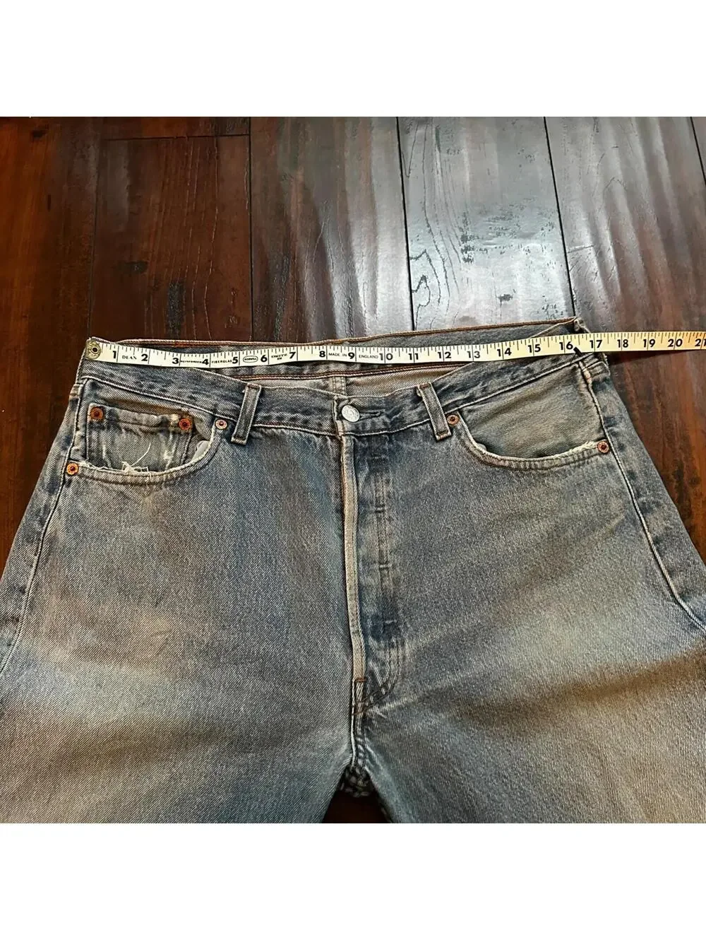 Levis 501 Vintage Y2K Straight Leg XX 2000s Jeans 36x34 Light Wash Act 33x33